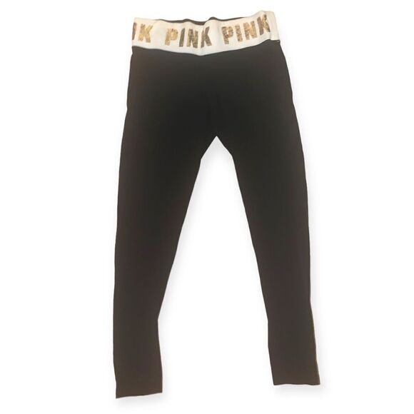 PINK Victoria's Secret Pants - Vintage y2k PINK Victoria’s Secret bling sequin waistband leggings